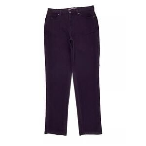 Gloria Vanderbilt Womens Size 8 Rail Straight Leg Mid Rise Jeans Purple NWT
